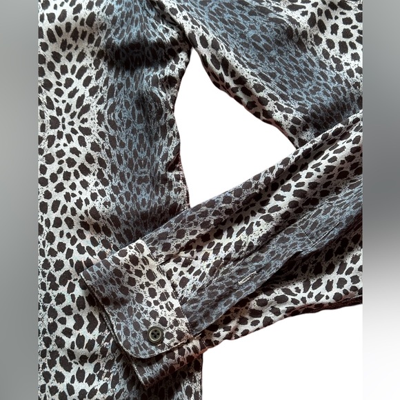 Topman Leopard Print Long Sleeve Button Down. Men’s XL - Picture 5 of 8